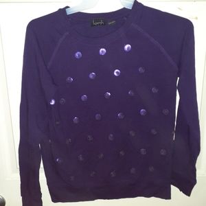 Kersh sequin polka dot top
